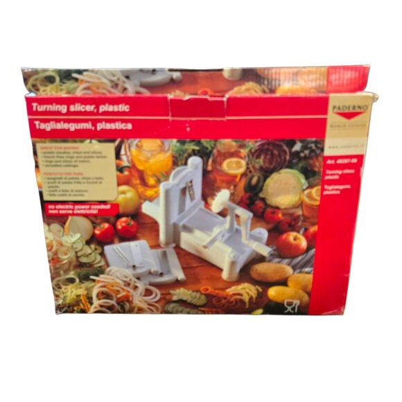 Paderno World Cuisine Vegetable Spiralizer Turning Slicer With Box CM2127 - Picture 2 of 11